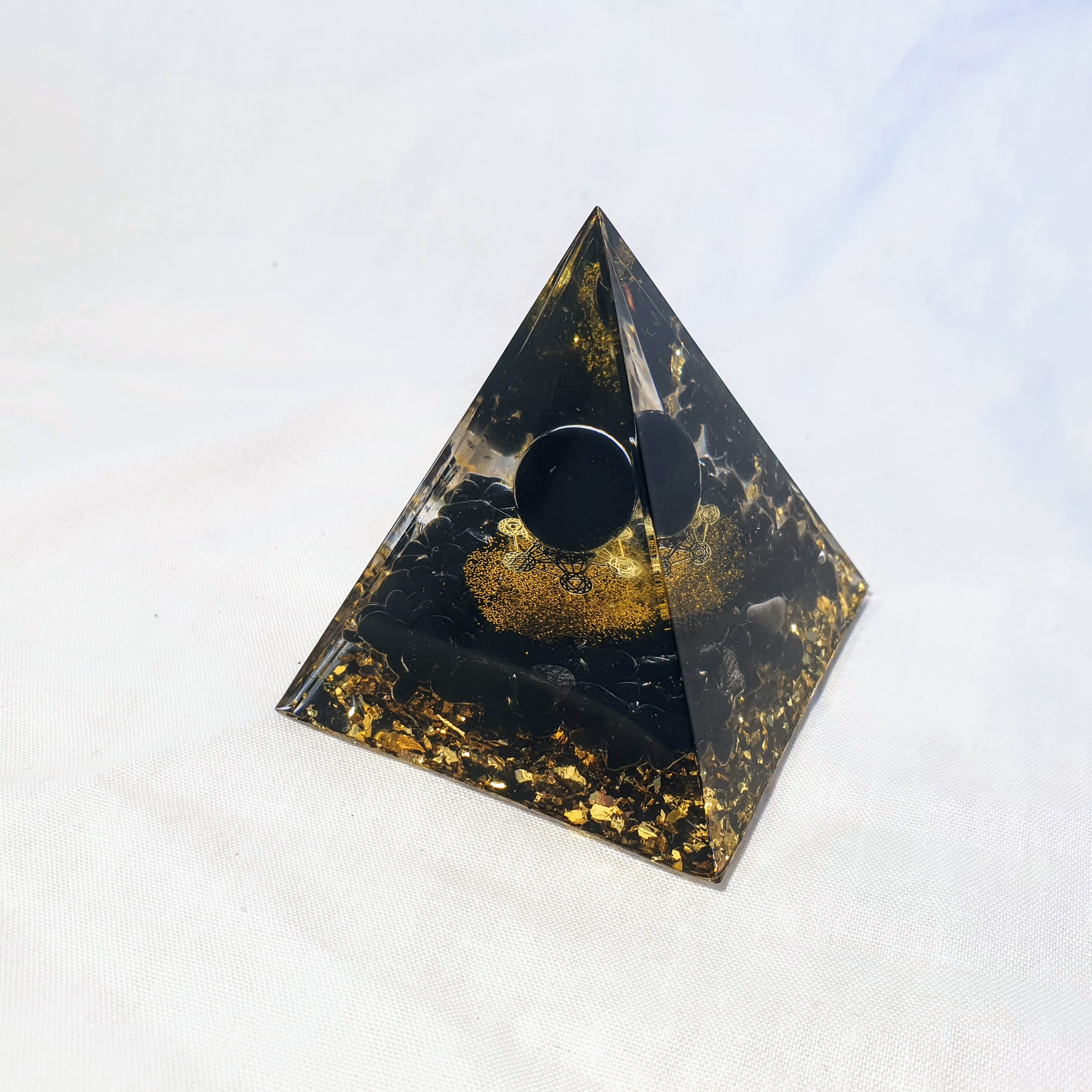 Black Obsidian Orgonite Pyramid