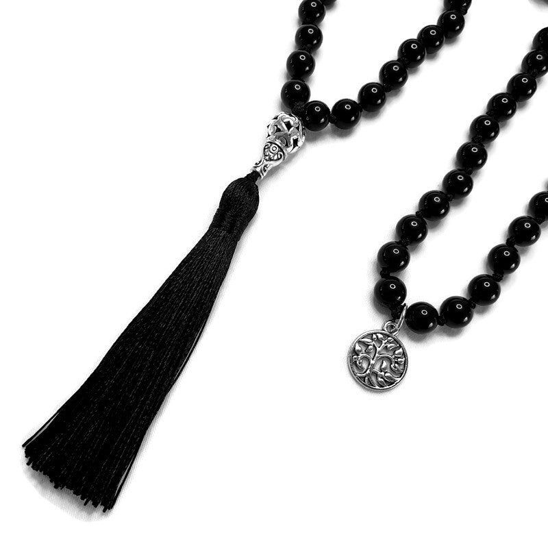 Black Onyx Mala Necklace