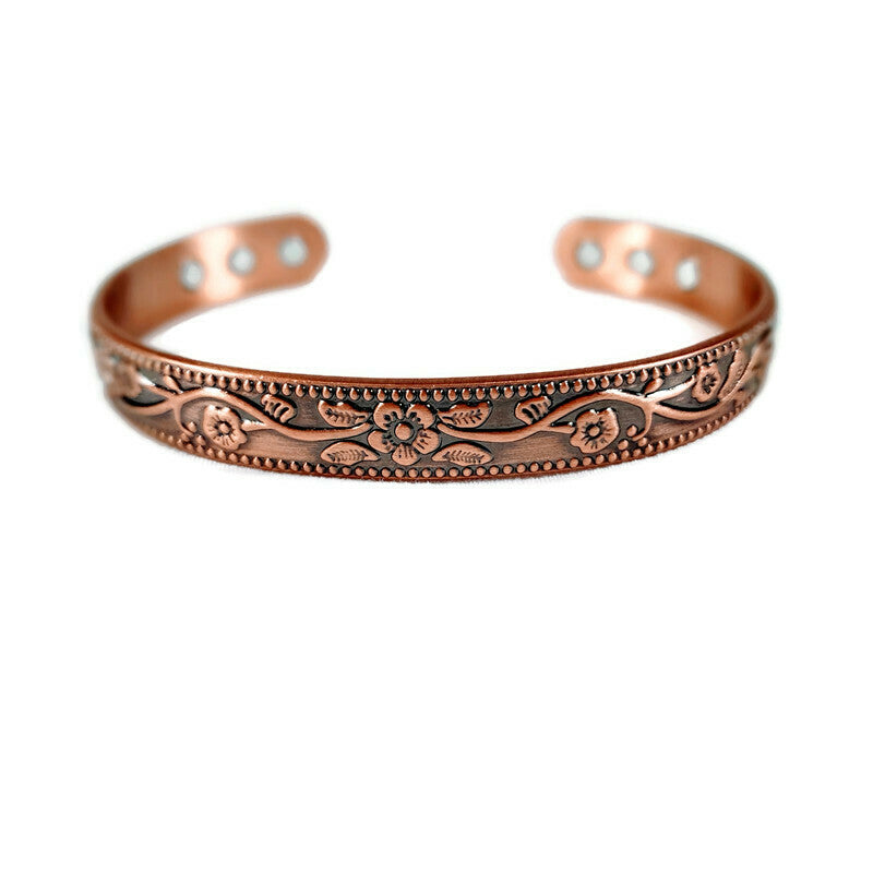 Floral Copper Bracelet