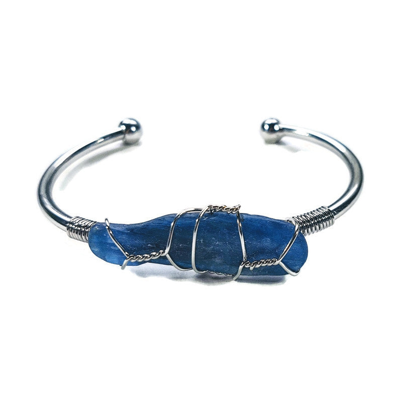 Kyanite Wire Wrapped Bracelet